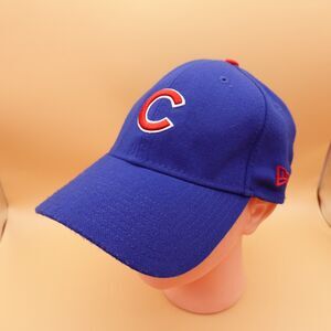 Chicago Cubs Hat Cap Fitted Mens Large Blue MLB Baseball Stretch New Era Cubs